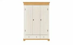 Kleiderschrank 3-türig Bornholm | Kiefer weiß / Kiefer antik -Kindermöbel Verkaufsladen 10119011 8 201910162237