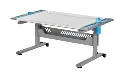 PAIDI Schülerschreibtisch Tablo | Kreideweiß / Azurblau -Kindermöbel Verkaufsladen 10357341 8 201904022123