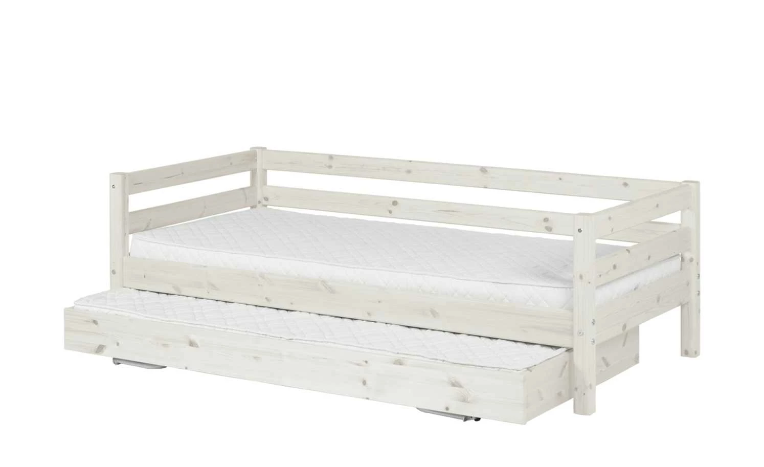 FLEXA Bett mit Ausziehbett Flexa Classic | Kiefer Weiß 3 FLEXA Bett mit Ausziehbett Flexa Classic | Kiefer Weiß