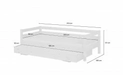 FLEXA Bett mit Ausziehbett Flexa Classic | Kiefer Weiß 7 FLEXA Bett mit Ausziehbett Flexa Classic | Kiefer Weiß -Kindermöbel Verkaufsladen 11112092 3 202111252244