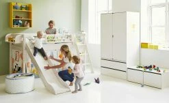 FLEXA Hochbett Flexa Classic | Weiß Schrägleiter