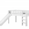 FLEXA Halbhohes Bett mit Rutsche Flexa White | Weiß Senkrechte Leiter 2 FLEXA Halbhohes Bett mit Rutsche Flexa White | Weiß Senkrechte Leiter -Kindermöbel Verkaufsladen 11114282 4 202111252244