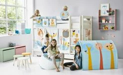 FLEXA Etagenbett mit 2 Schubladen Flexa Classic | Kiefer Weiß