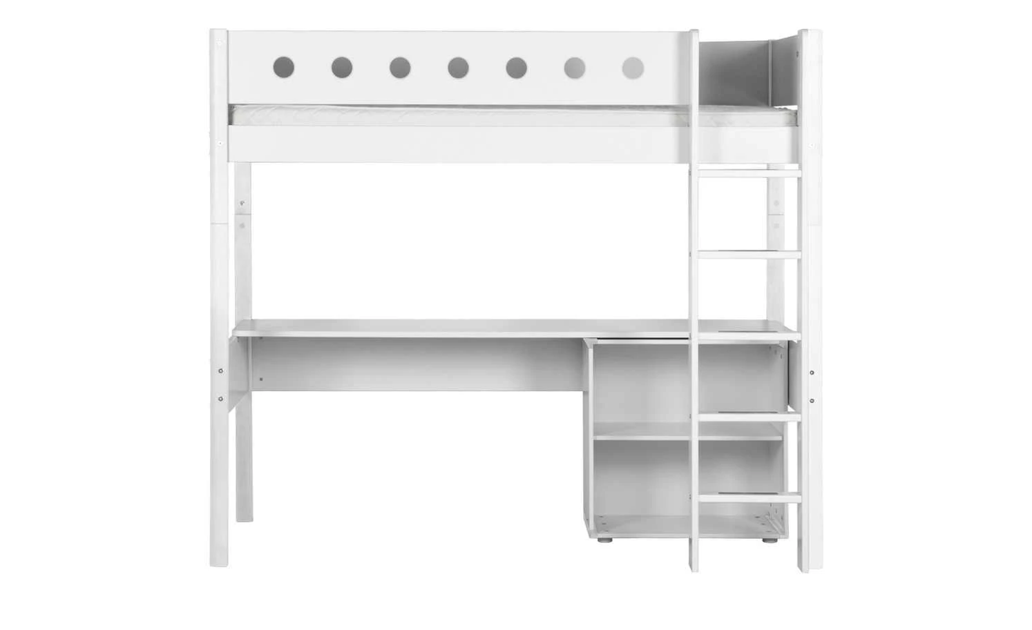 FLEXA Hochbett mit senkrechter Leiter Flexa White | Weiß 20 FLEXA Hochbett mit senkrechter Leiter Flexa White | Weiß – Bild 18