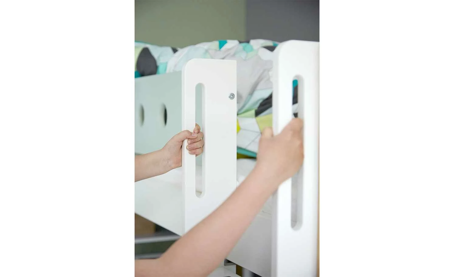 FLEXA Hochbett mit senkrechter Leiter Flexa White | Weiß 8 FLEXA Hochbett mit senkrechter Leiter Flexa White | Weiß – Bild 6