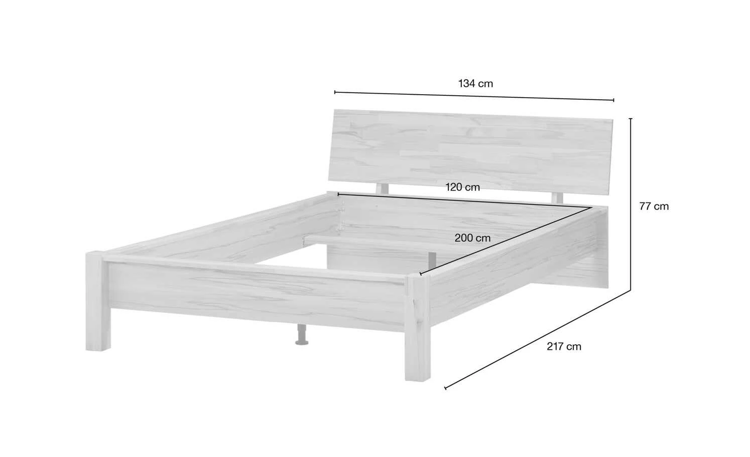 Bettgestell Oslo Classic | 200 cm Kernbuche / Kernbuche (Nachbildung) 120 cm 13 Bettgestell Oslo Classic | 200 cm Kernbuche / Kernbuche (Nachbildung) 120 cm – Bild 11