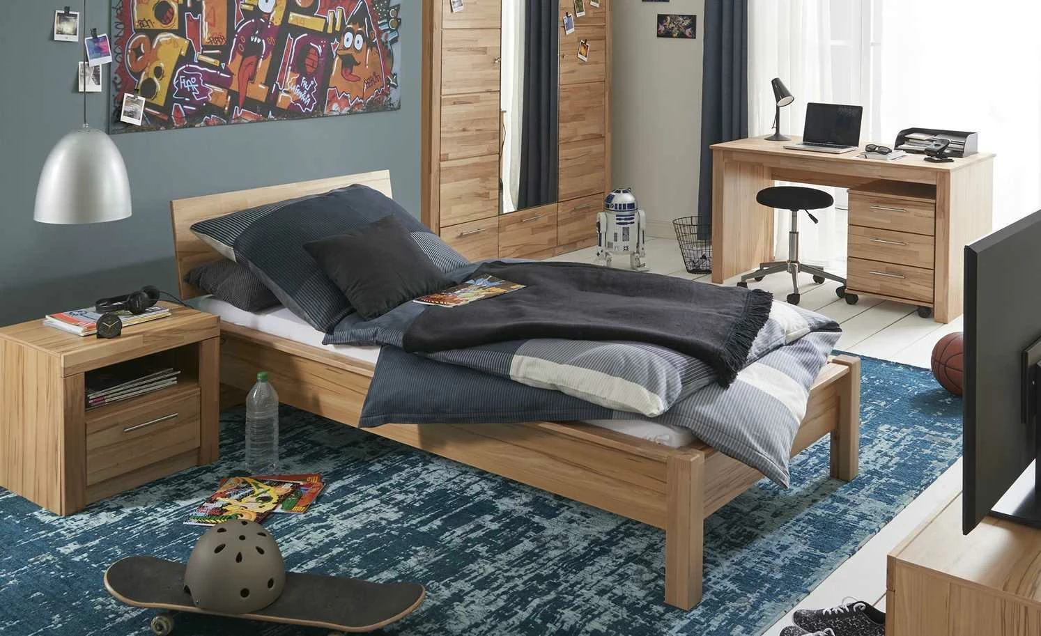 Kleiderschrank Oslo Classic | Kernbuche / Kernbuche (Nachbildung) 3 Kleiderschrank Oslo Classic | Kernbuche / Kernbuche (Nachbildung)