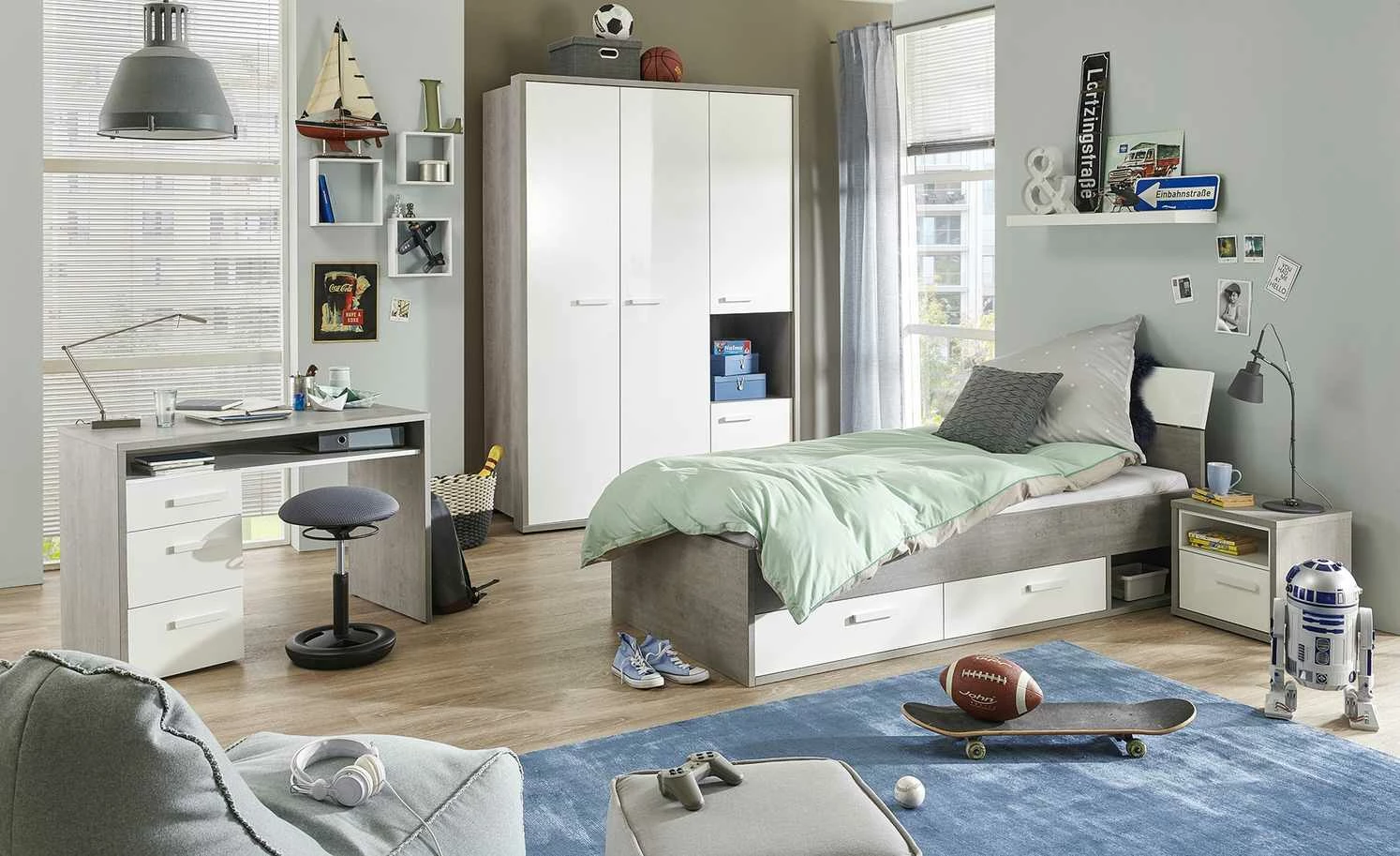 Kleiderschrank Milow 3 Kleiderschrank Milow