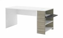 Schreibtisch-Anbauregal Holly | Treibholz (Nachbildung) / Weiß / Anthrazit -Kindermöbel Verkaufsladen 11116717 1 201811271524