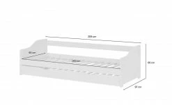 Sofabett mit Ausziehbett Solis | Weiß -Kindermöbel Verkaufsladen 11116736 14 202111252244