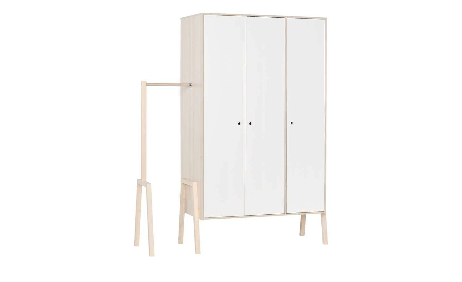 VOX Kleiderschrank Spot | Akazie (zum Teil Nachbildung) / Weiß 4 VOX Kleiderschrank Spot | Akazie (zum Teil Nachbildung) / Weiß – Bild 2