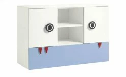 now! by hülsta minimo Kommode Minimo | Weiß / Hellblau -Kindermöbel Verkaufsladen 11117266 1 201811271524