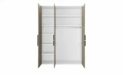 Kleiderschrank, 3-türig Holly | Weiß / Treibholz (Nachbildung) / Anthrazit ohne Spiegeltür -Kindermöbel Verkaufsladen 11117345 3 201811271524