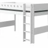 FLEXA Mittelhohes Bett Flexa White | Weiß Senkrechte Leiter -Kindermöbel Verkaufsladen 11117779 3 202111252244