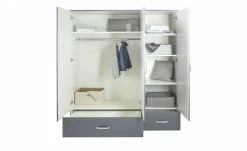 Kleiderschrank Miami | Hellgrau 3|Stück -Kindermöbel Verkaufsladen 11117834 2 201901221126