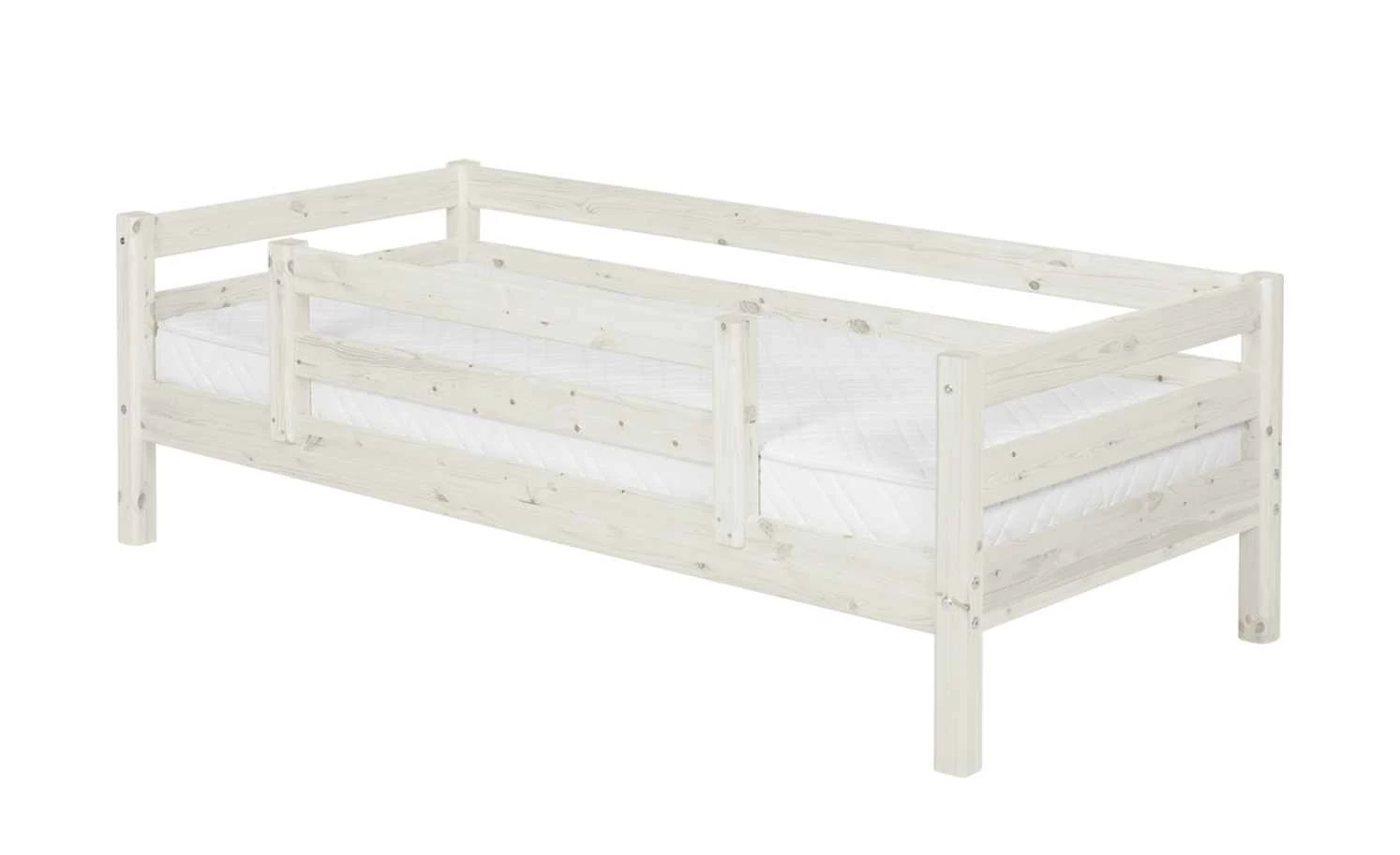 FLEXA Bett mit Absturzsicherung Flexa Classic | Kiefer Weiß 3 FLEXA Bett mit Absturzsicherung Flexa Classic | Kiefer Weiß