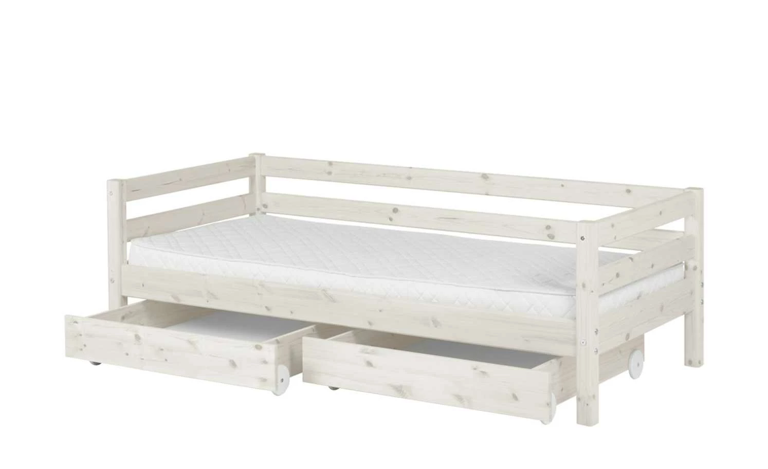 FLEXA Bett mit 2 Schubladen Flexa Classic | Kiefer Weiß 3 FLEXA Bett mit 2 Schubladen Flexa Classic | Kiefer Weiß