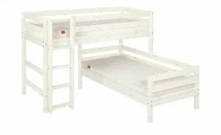FLEXA Mittelhohes Kombibett Flexa Classic | Kiefer Weiß senkrechte Leiter 6 FLEXA Mittelhohes Kombibett Flexa Classic | Kiefer Weiß senkrechte Leiter -Kindermöbel Verkaufsladen 11118527 2 202007080948