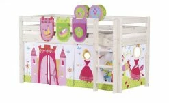 FLEXA Halbhohes Bett Flexa Classic | Kiefer Weiß senkrechte Leiter 140x200 cm -Kindermöbel Verkaufsladen 11118537 4 201811271533