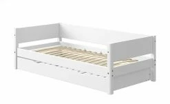 FLEXA Bett mit Ausziehbett Flexa White | Weiß -Kindermöbel Verkaufsladen 11118713 4 202111252244