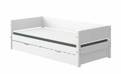FLEXA Bett mit Ausziehbett Flexa White | Weiß -Kindermöbel Verkaufsladen 11118713 5 202111252244