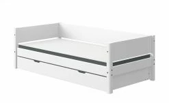 FLEXA Bett mit Ausziehbett Flexa White | Weiß