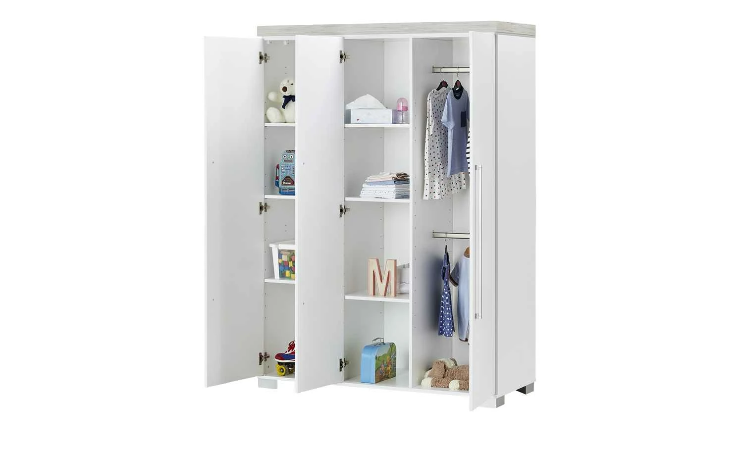 PAIDI Kleiderschrank Kira | 3|Stück 11 PAIDI Kleiderschrank Kira | 3|Stück – Bild 9