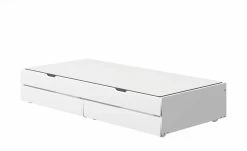FLEXA Bett mit Ausziehbett und 2 Schubkästen Flexa White | Weiß -Kindermöbel Verkaufsladen 11118723 10 202111252244