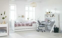 FLEXA Bett mit Ausziehbett und 2 Schubkästen Flexa White | Weiß -Kindermöbel Verkaufsladen 11118723 5 202002282242