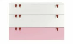 now! by hülsta minimo Kommode Minimo | Ausführung 3 (3 Schübe) 135,2|cm Weiß / Rosa -Kindermöbel Verkaufsladen 11119729 4 201908202243