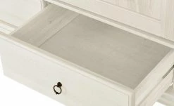 Kleiderschrank, 2-türig Bornholm | Kiefer Weiß durchgehende gemusterte Tür -Kindermöbel Verkaufsladen 11119772 7 202008312241