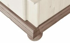 Kleiderschrank, 2-türig Bornholm | Kiefer Weiß / Kiefer lavafarben durchgehende gemusterte Tür -Kindermöbel Verkaufsladen 11119773 4 202008312241