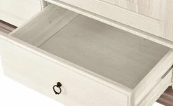 Kleiderschrank, 2-türig Bornholm | Kiefer Weiß / Kiefer lavafarben durchgehende gemusterte Tür -Kindermöbel Verkaufsladen 11119773 6 202008312241