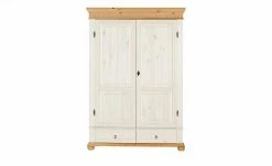 Kleiderschrank, 2-türig Bornholm | Kiefer Weiß / Kiefer antikfarben geteilte gemusterte Tür 18 Kleiderschrank, 2-türig Bornholm | Kiefer Weiß / Kiefer antikfarben geteilte gemusterte Tür -Kindermöbel Verkaufsladen 11119777 3 201901221138