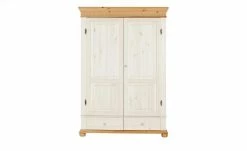 Kleiderschrank, 2-türig Bornholm | Kiefer Weiß / Kiefer antikfarben geteilte gemusterte Tür 19 Kleiderschrank, 2-türig Bornholm | Kiefer Weiß / Kiefer antikfarben geteilte gemusterte Tür -Kindermöbel Verkaufsladen 11119777 4 201901221138