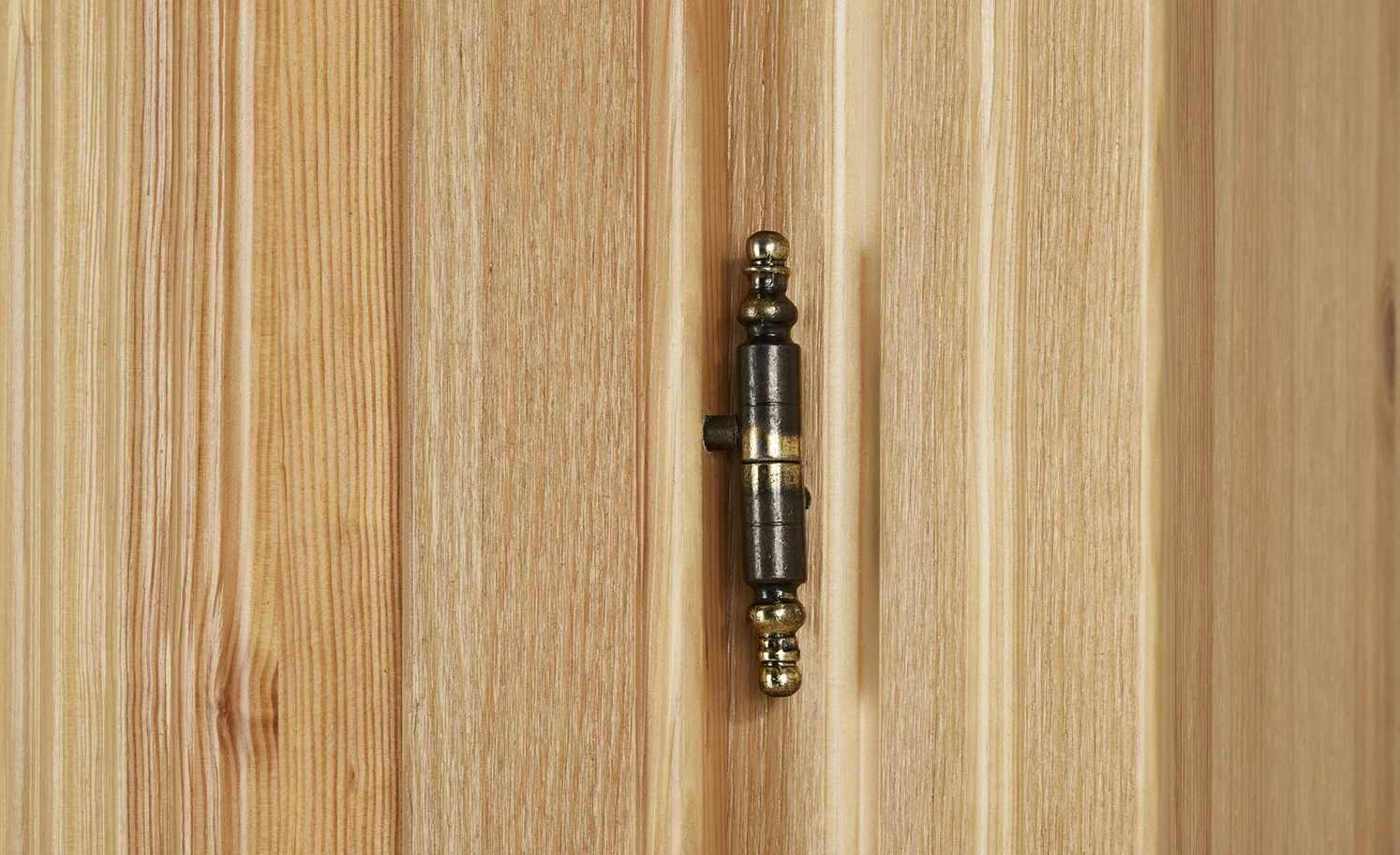 Kleiderschrank, 2-türig Bornholm | Kiefer antikbrushfarben geteilte gemusterte Tür 7 Kleiderschrank, 2-türig Bornholm | Kiefer antikbrushfarben geteilte gemusterte Tür – Bild 5