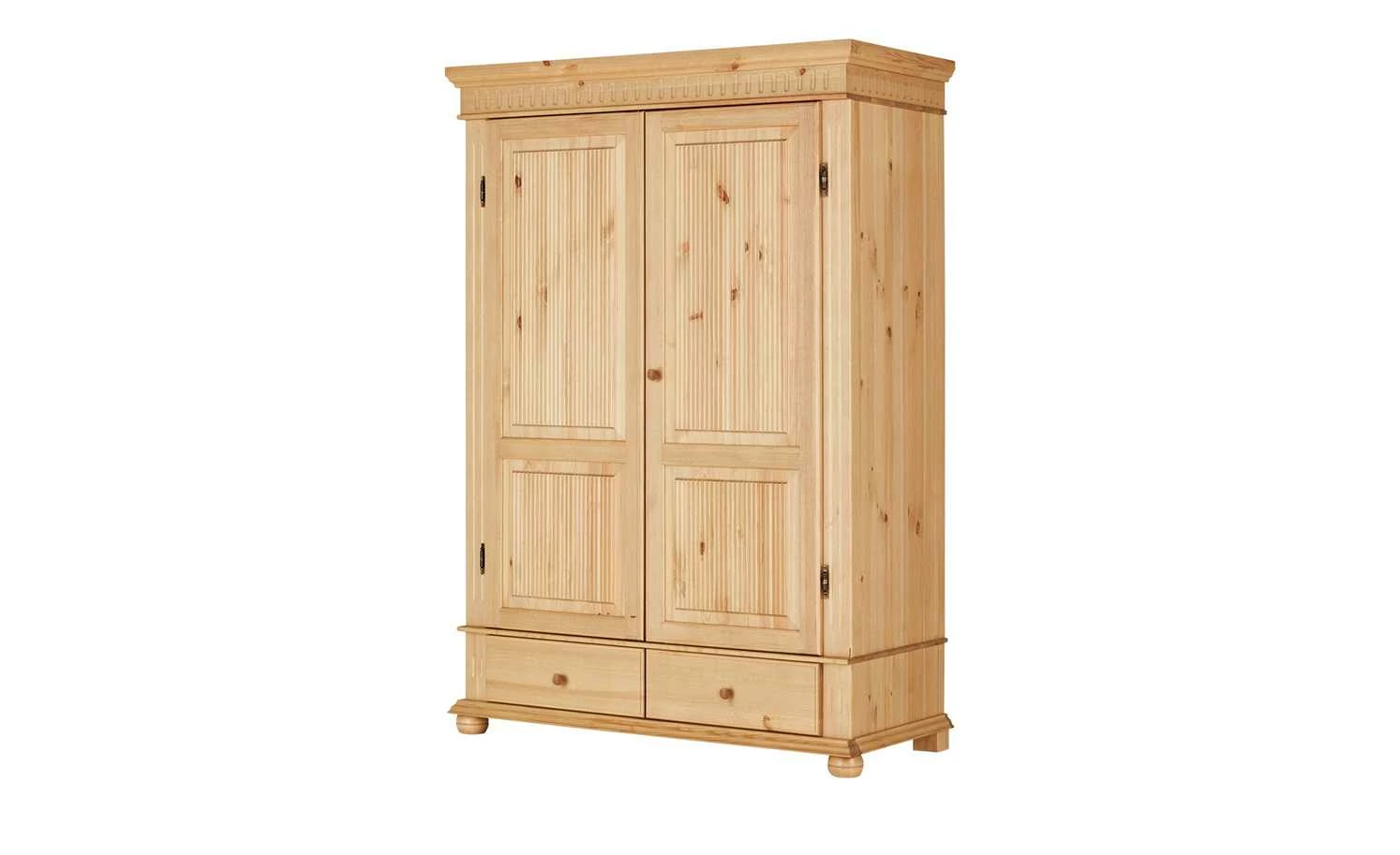 Kleiderschrank, 2-türig Bornholm | Kiefer antikbrushfarben geteilte gemusterte Tür 12 Kleiderschrank, 2-türig Bornholm | Kiefer antikbrushfarben geteilte gemusterte Tür – Bild 10