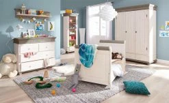 Wandboard Bornholm | Kiefer Weiß / Kiefer lavafarben