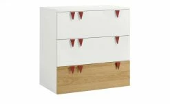 now! by hülsta minimo Kommode Minimo | Ausführung 3 (3 Schübe) 90,2|cm Weiß / Eiche Natur -Kindermöbel Verkaufsladen 11119926 1 201901221138