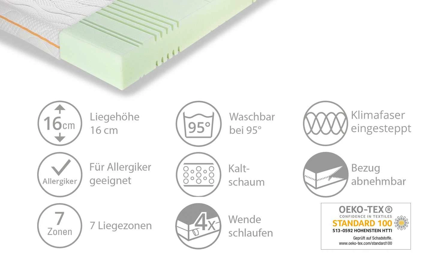 Ratzzz Kaltschaummatratze Nachtschwärmer | 90|cm 190|cm 5 Ratzzz Kaltschaummatratze Nachtschwärmer | 90|cm 190|cm – Bild 3