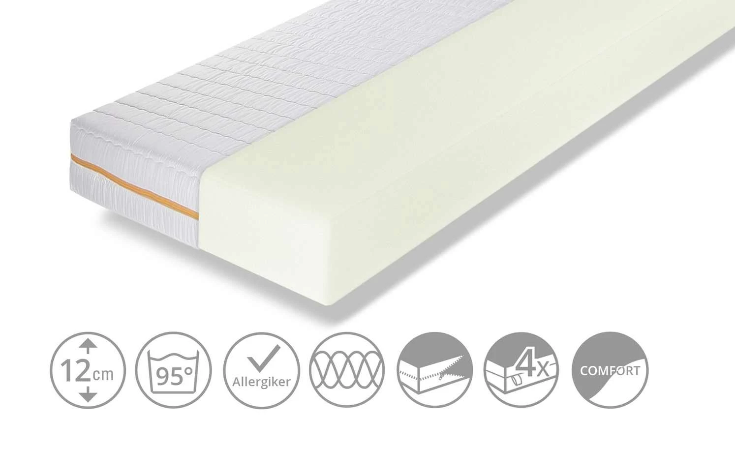 Ratzzz Komfortschaummatratze Langschläfer | 140|cm 200|cm 4 Ratzzz Komfortschaummatratze Langschläfer | 140|cm 200|cm – Bild 2