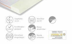 Ratzzz Komfortschaummatratze Langschläfer | 140|cm 200|cm