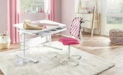 Kindermöbel Verkaufsladen 24 PAIDI Kinder- und Jugenddrehstuhl Sino | Brombeere (Pink) / Weiß