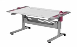 PAIDI Schülerschreibtisch Tablo | Weiß / Brombeer