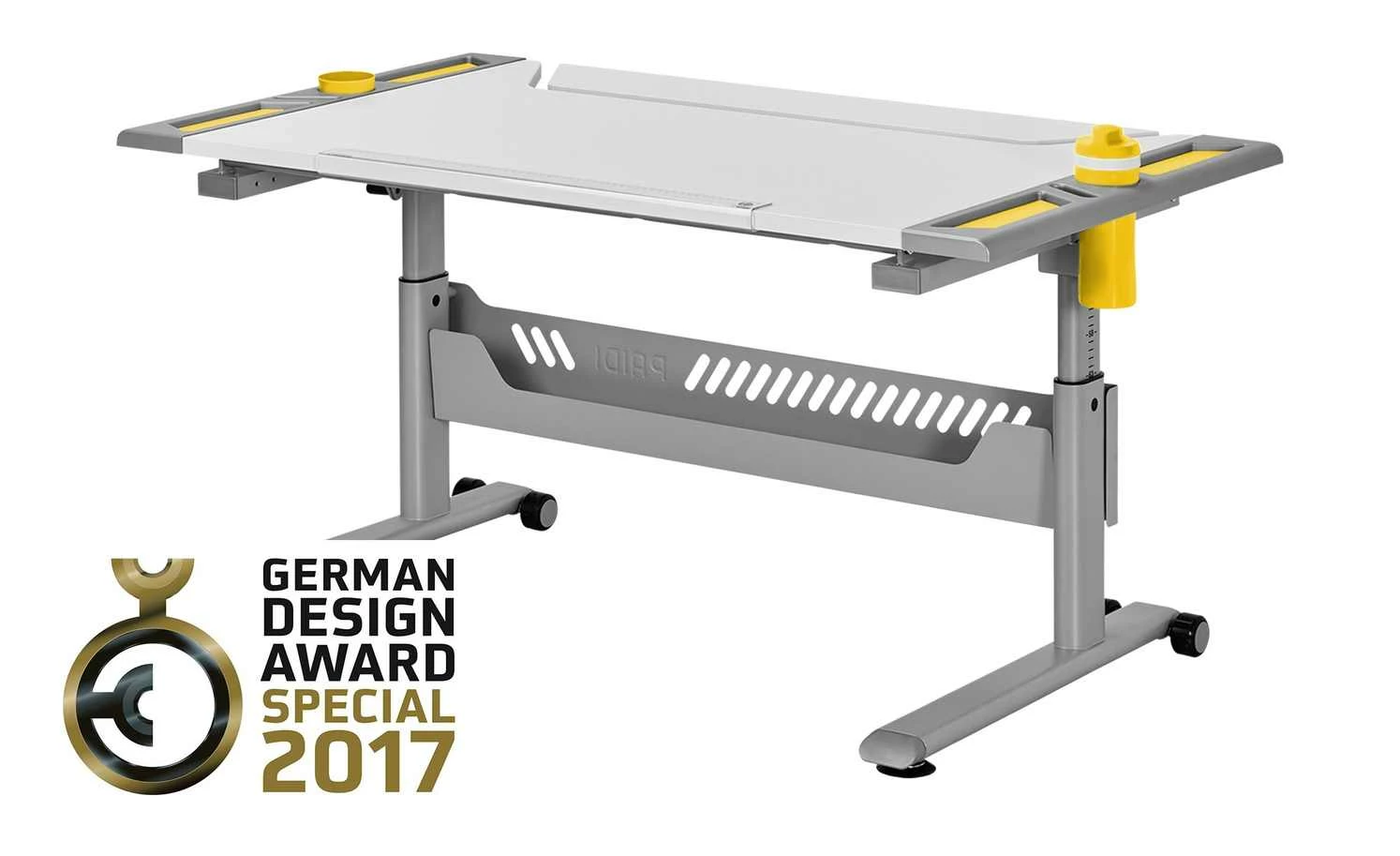 PAIDI Schülerschreibtisch Tablo | Kreideweiß / Gelb 3 PAIDI Schülerschreibtisch Tablo | Kreideweiß / Gelb