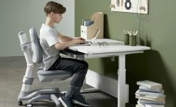 FLEXA Schüler-Schreibtischstuhl Novo | Mountain Grey (Grau)