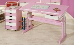Schreibtisch Isle | Rosa / Weiß