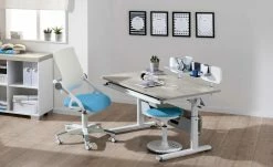 PAIDI Kinderhocker Speedy | Weiß / Azurblau