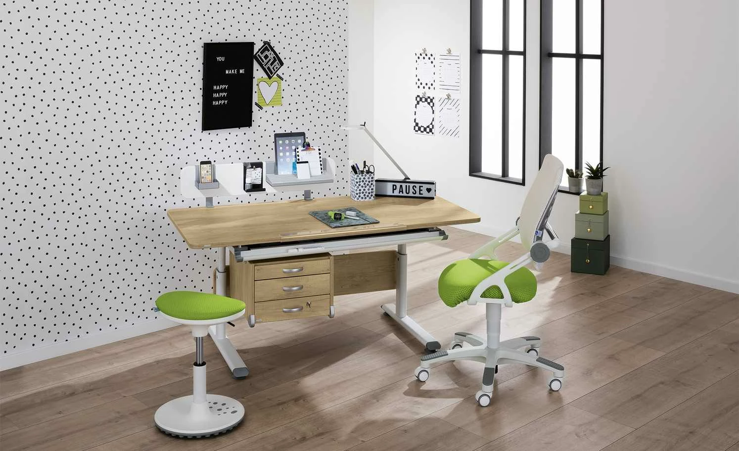 PAIDI Schülerschreibtisch Diego | Eiche Nebraska (Nachbildung) / Weiß 3 PAIDI Schülerschreibtisch Diego | Eiche Nebraska (Nachbildung) / Weiß