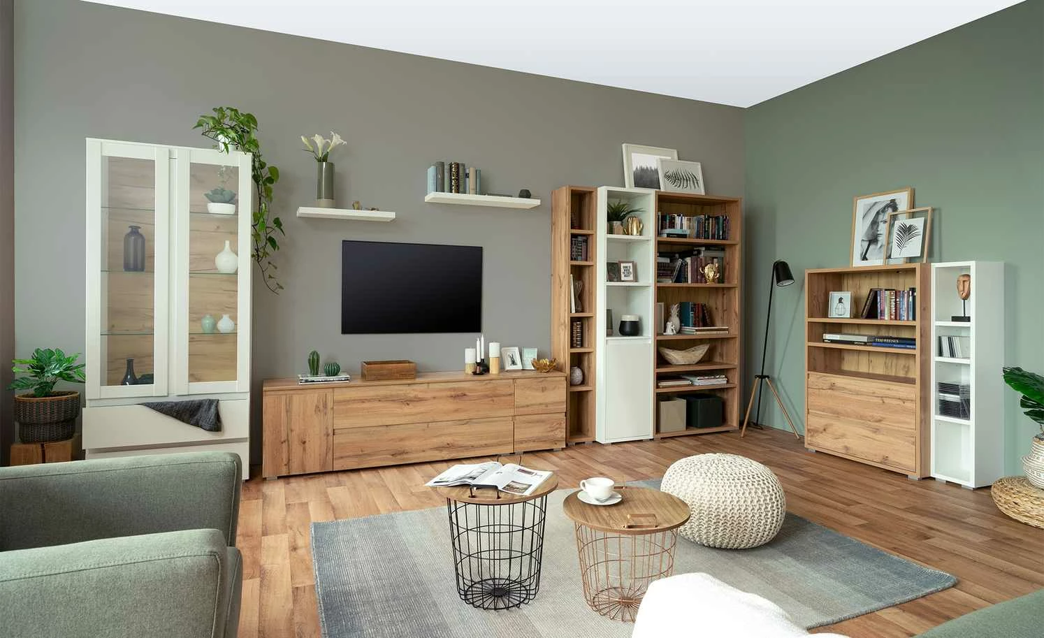 Regal Tarent | Honigeiche (Nachbildung) 4 Regal Tarent | Honigeiche (Nachbildung) – Bild 2